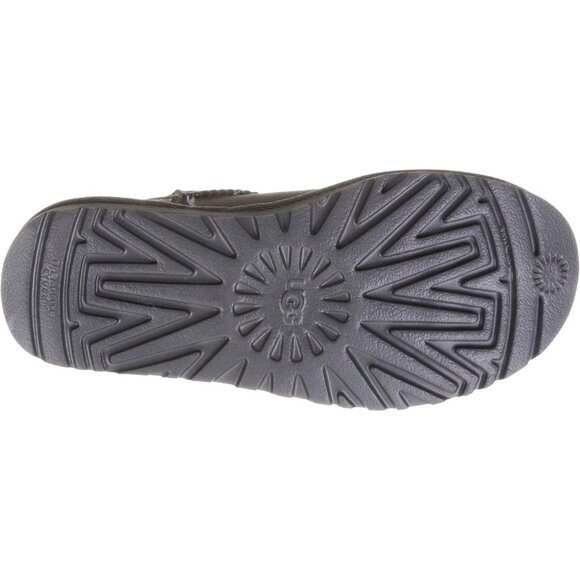 UGG Women's Grey Rounded Toe Sheepskin Lining Classic Ultra Mini Boot - Picture 4 of 7